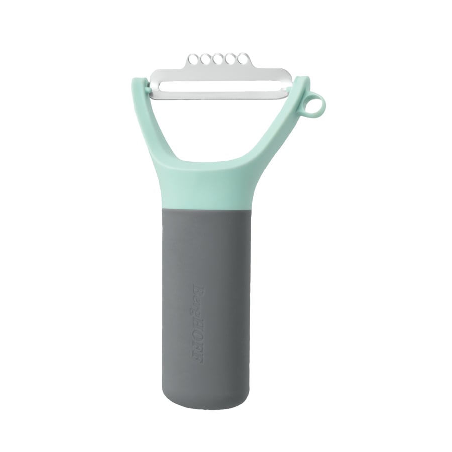 มีดปอกผักผลไม้ BergHOFF Y-Peeler สแตนเลสสตีล  รุ่น Leo ทนทาน 13 ซม. สีฟ้า มือจับสีดำ 3950001_0